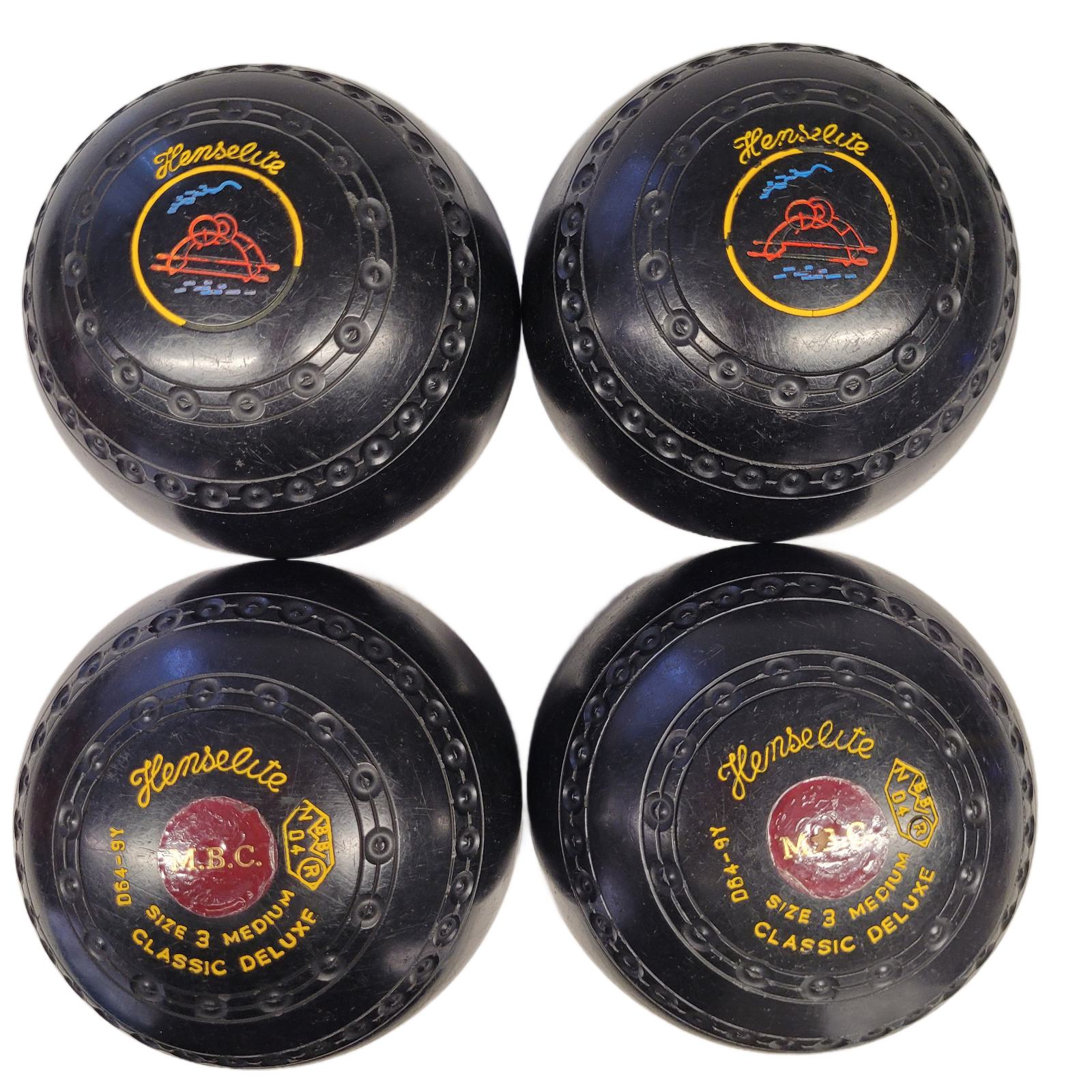 Henselite Classic Deluxe size 3M Black twin grip