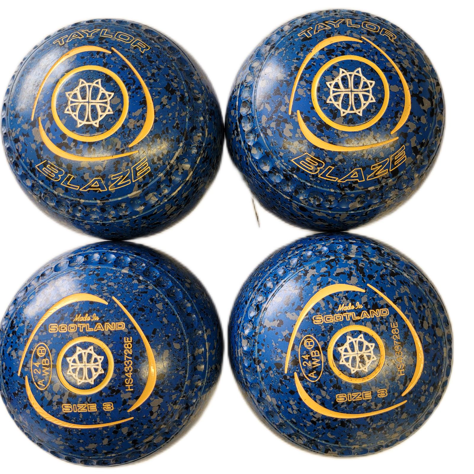 Taylor Blaze Size 3H Blue/Silver/Black