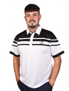 Henselite Style 22 Polo shirt white-black