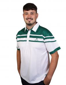 Henselite Style 22 Polo shirt white-green