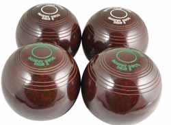 Drakes Pride Carpet Bowls (2 Pairs) Black or Brown B8300