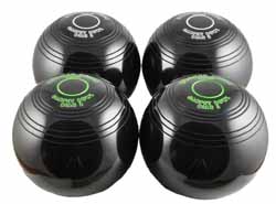 Drakes Pride Carpet Bowls Black/Brown B8300 (Full set of 16)