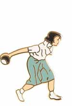Lady Bowler Badge B6700