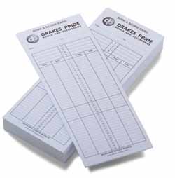 Scorecards (pack of 100) 