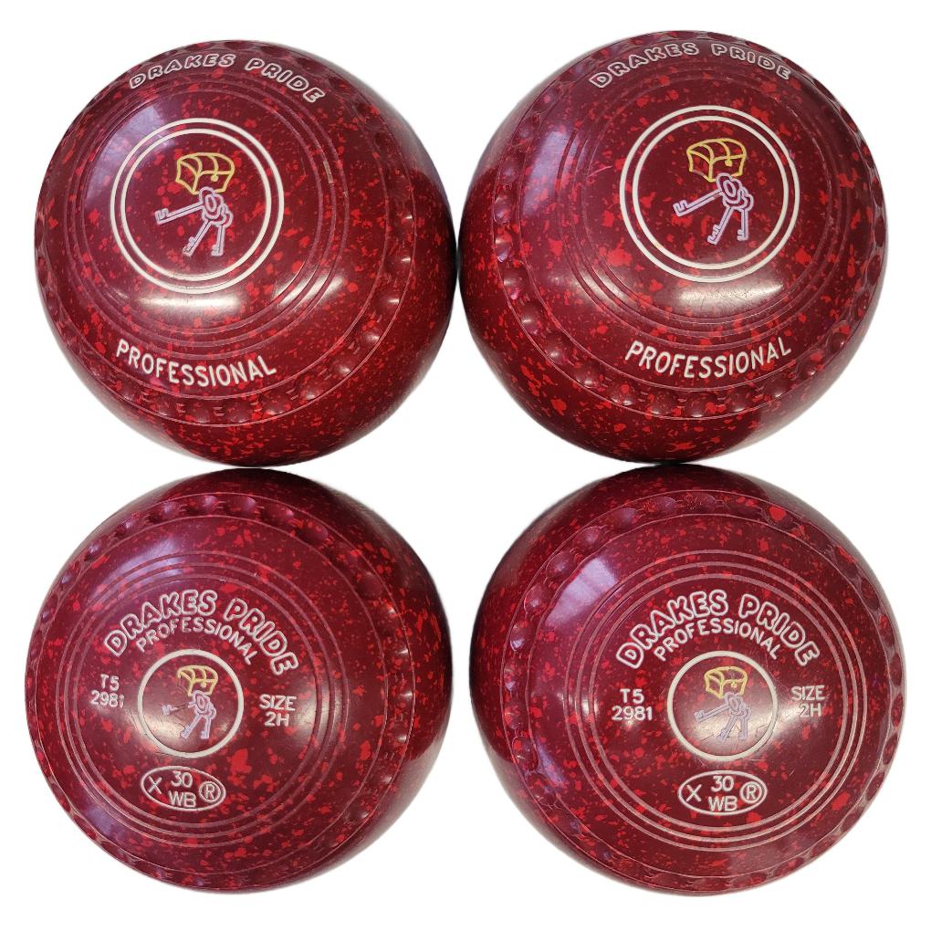 Drakes Pride Professional size 2H Maroon/Red
