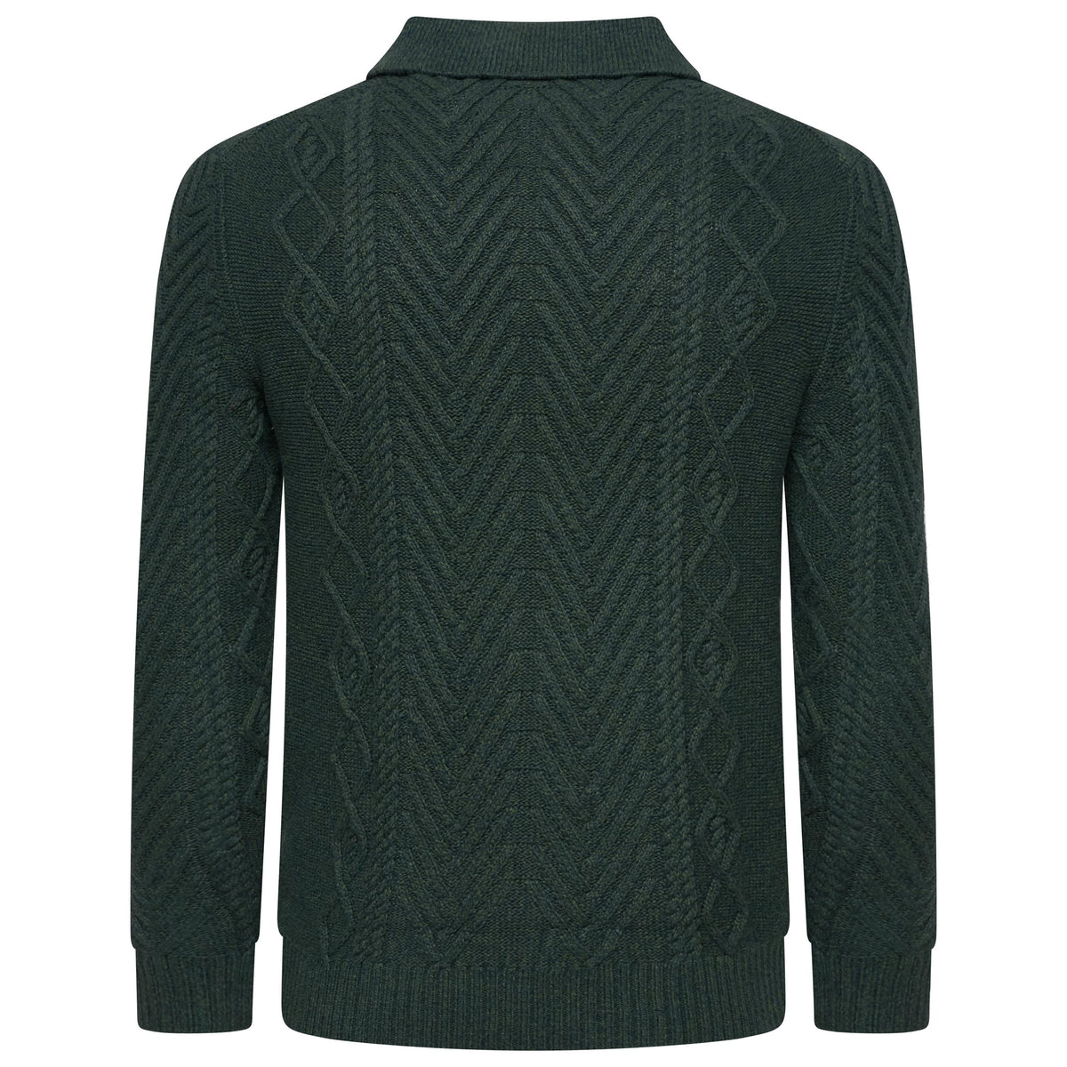 Crew Clothing Company Cable Knit Button Neck Jumper