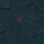 Crew Clothing Company Cable Knit Button Neck Jumper