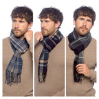 Tom Franks Checked Scarf With Tassel