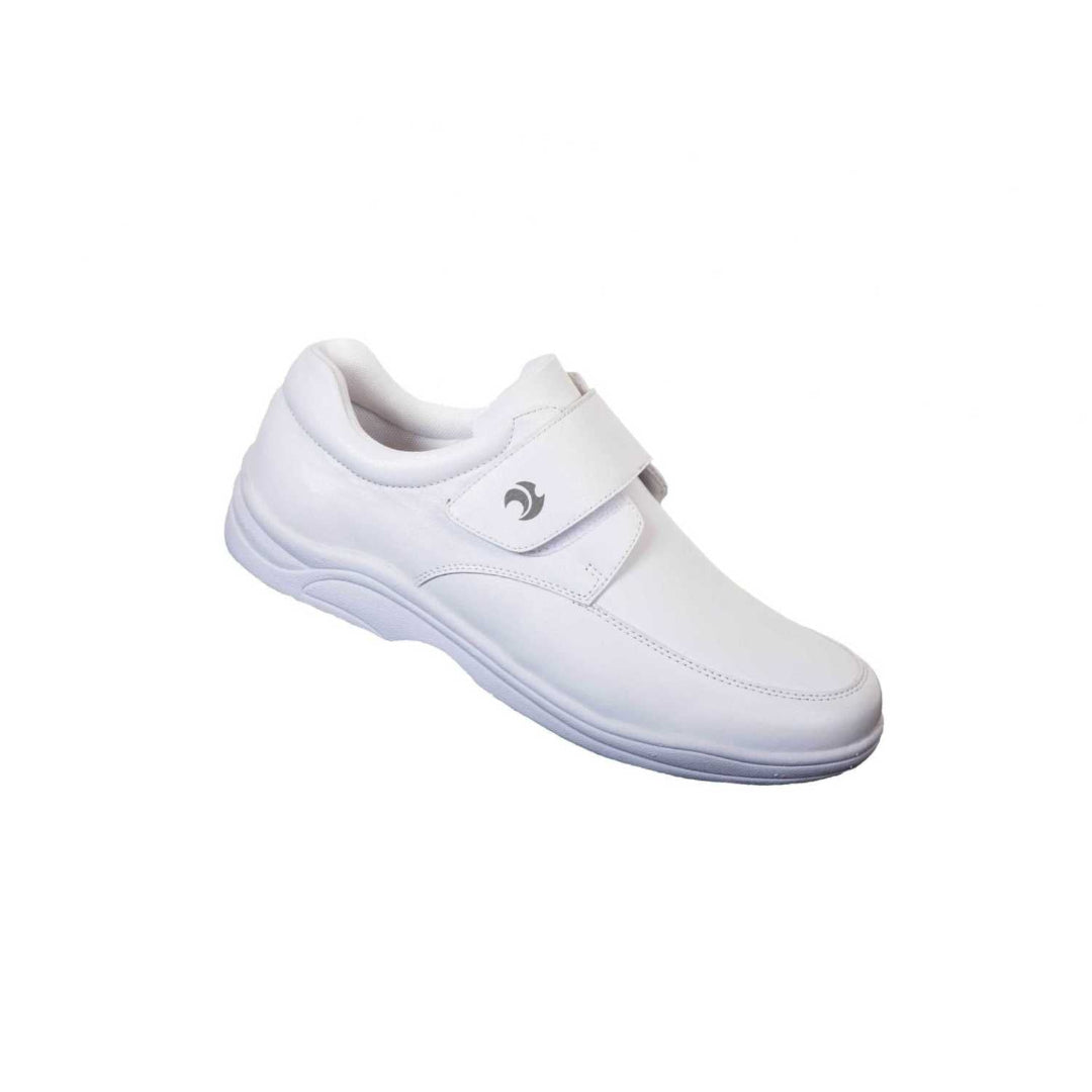 Henselite Mens Sports Velcro White Shoe A40HVSVW