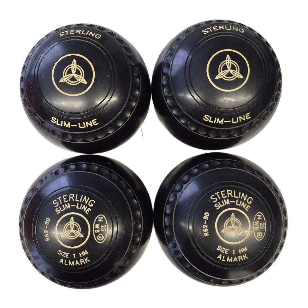 Almark Slimline Bowls size 1HM Black