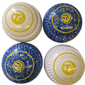 Taylor Ace Bowls size 3H Blue-White 50/50 xtreme grip
