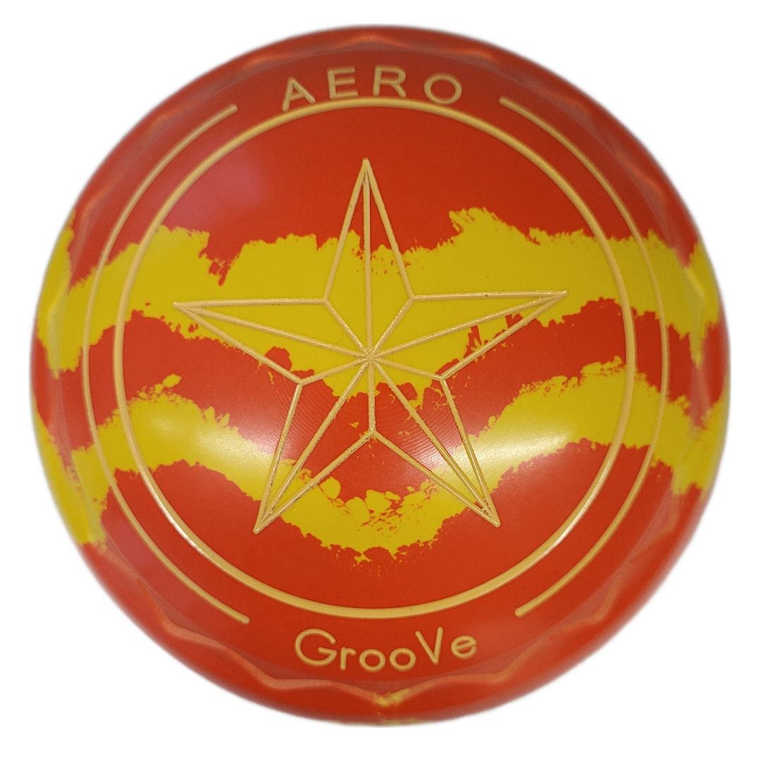 Aero Groove Bowls size 2H Orange-Yellow Swirl Z Scoop
