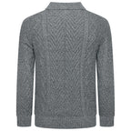 Crew Clothing Company Cable Knit Button Neck Jumper