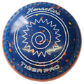 Bowls World product image of Henselite Tiger Pro size 2H Express Slice Blue/Orange Series C grip