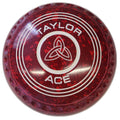 Bowls World product image of Taylor Ace Size 3H Maroon/Red Progrip