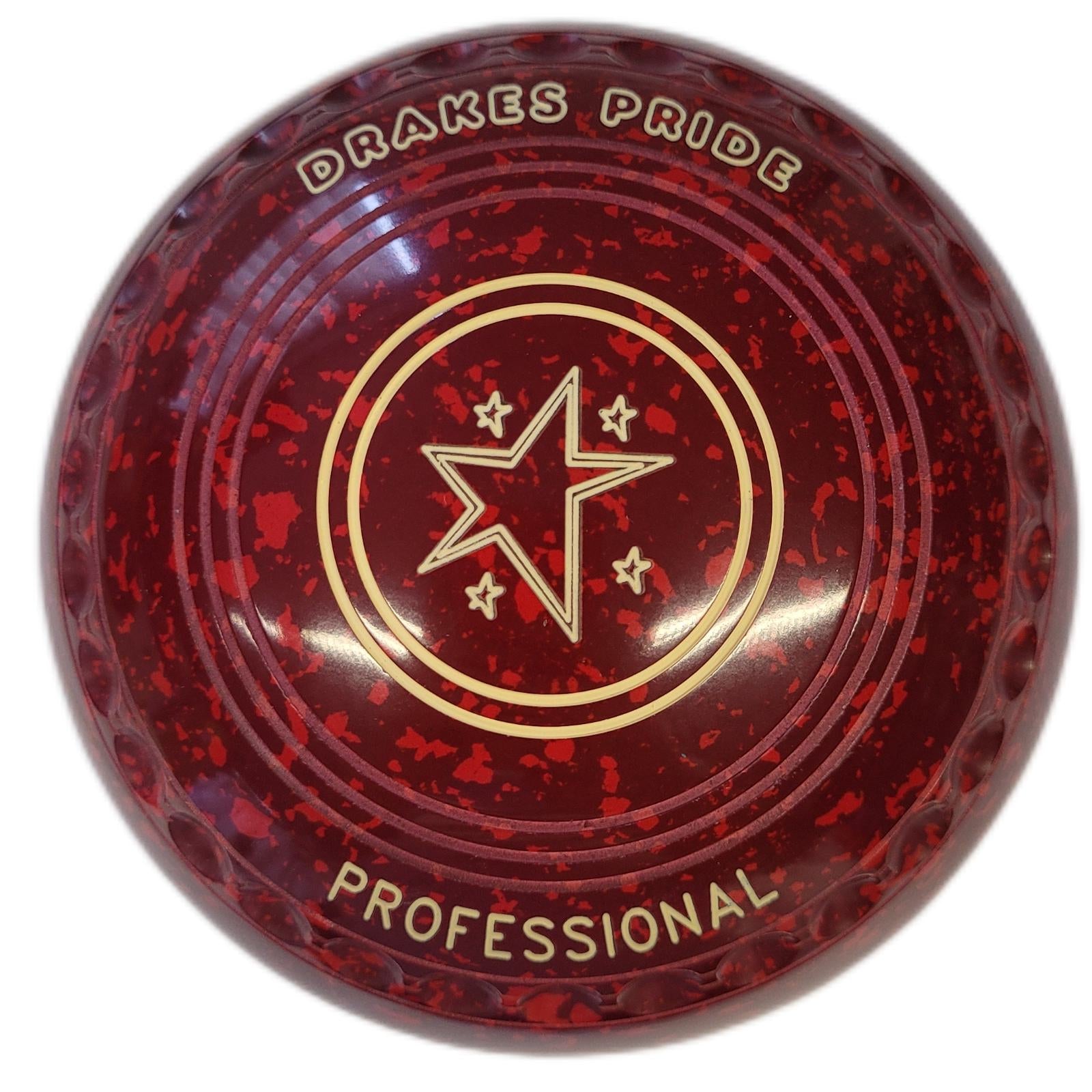 Bowls World product image of Drakes Pride Professional size 4H Maroon/Red