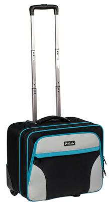 Bowls World product image of Henselite HT805 Bowls Trolley Bag Black/Grey/Aqua