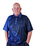 Bowls World product image of Henselite Style 25 Polo Shirt Navy Blue-Royal Blue