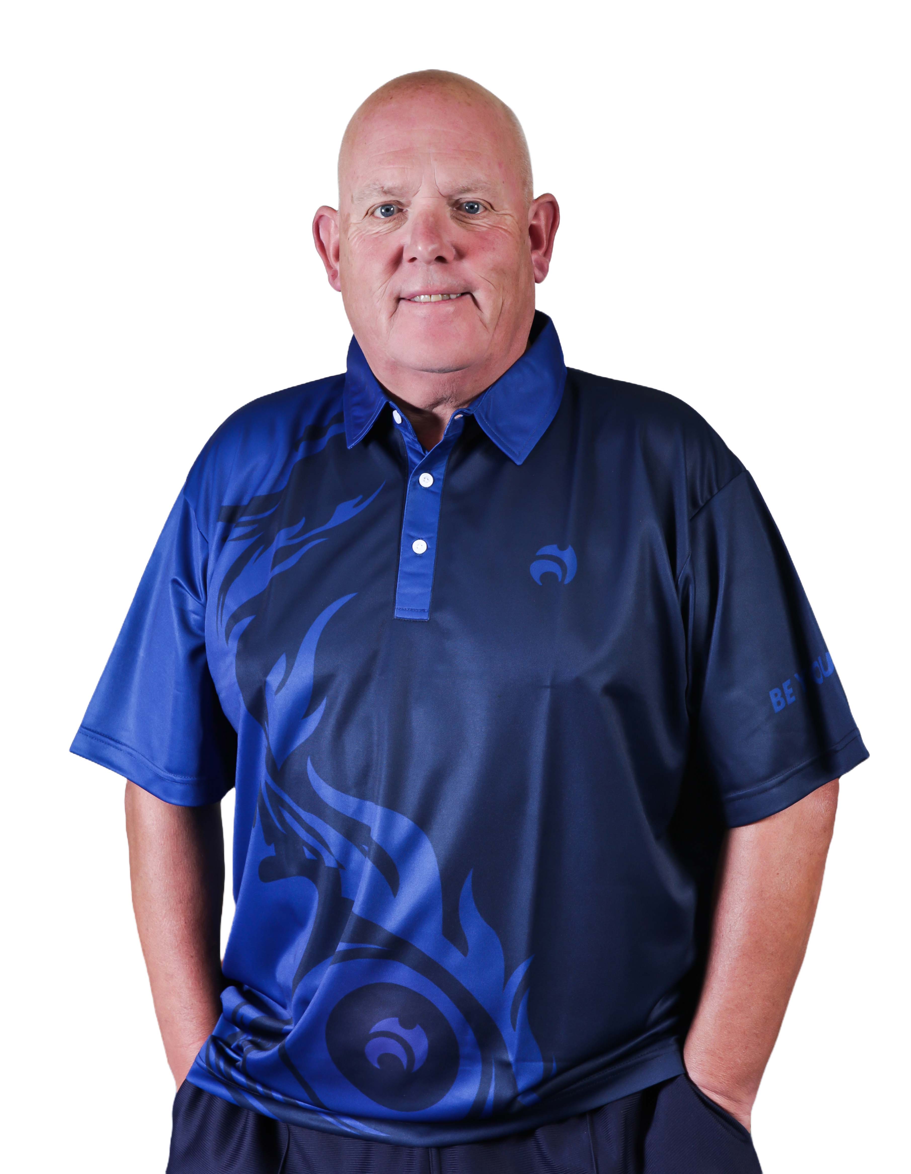 Bowls World product image of Henselite Style 25 Polo Shirt Navy Blue-Royal Blue