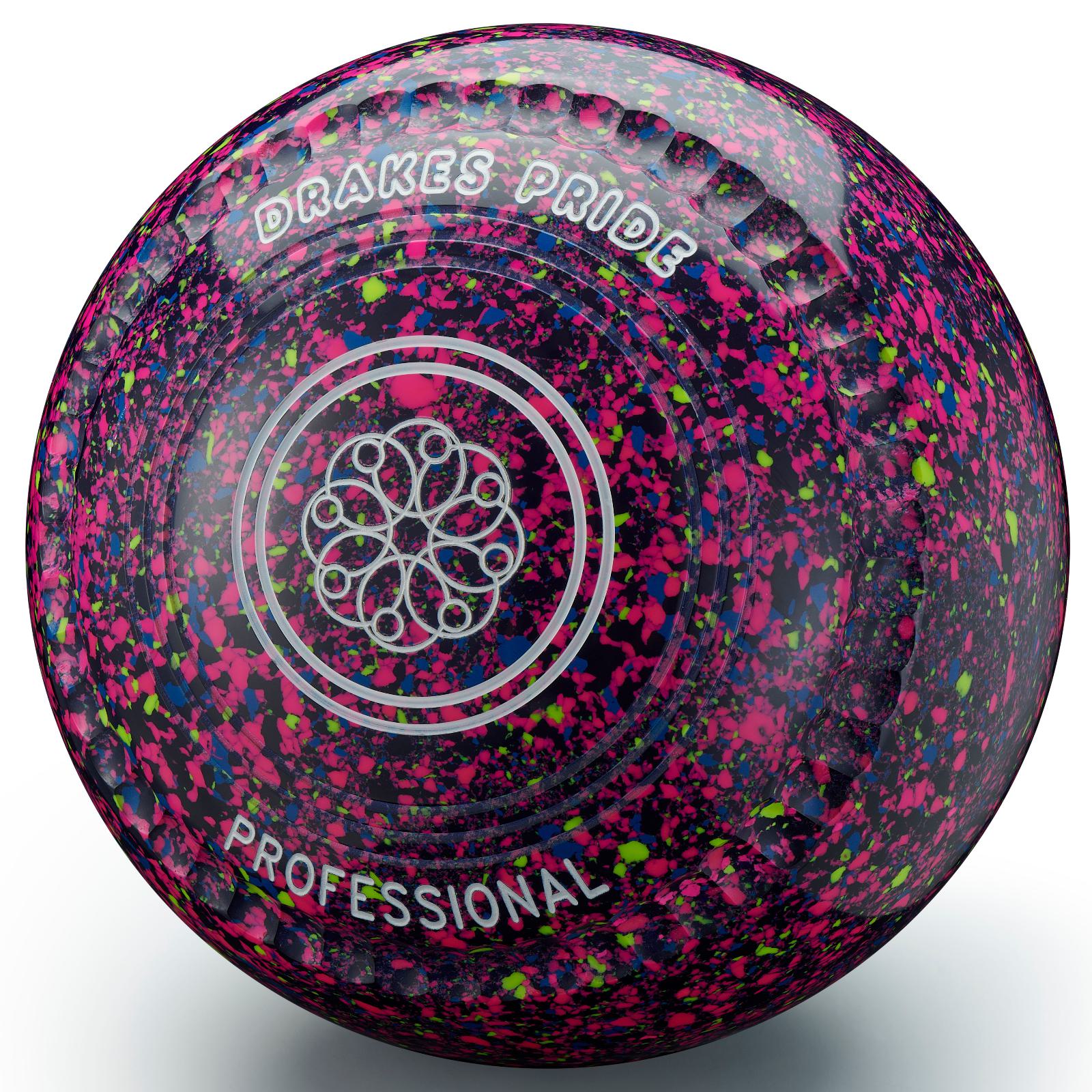 Bowls World product image of Drakes Pride fluorescent Blue/ Blue Harlequin