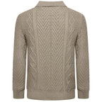 Crew Clothing Company Cable Knit Button Neck Jumper