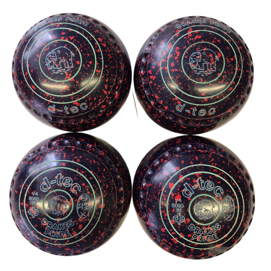 Drakes Pride D-Tec Bowls size 3H Dark Blue-Red