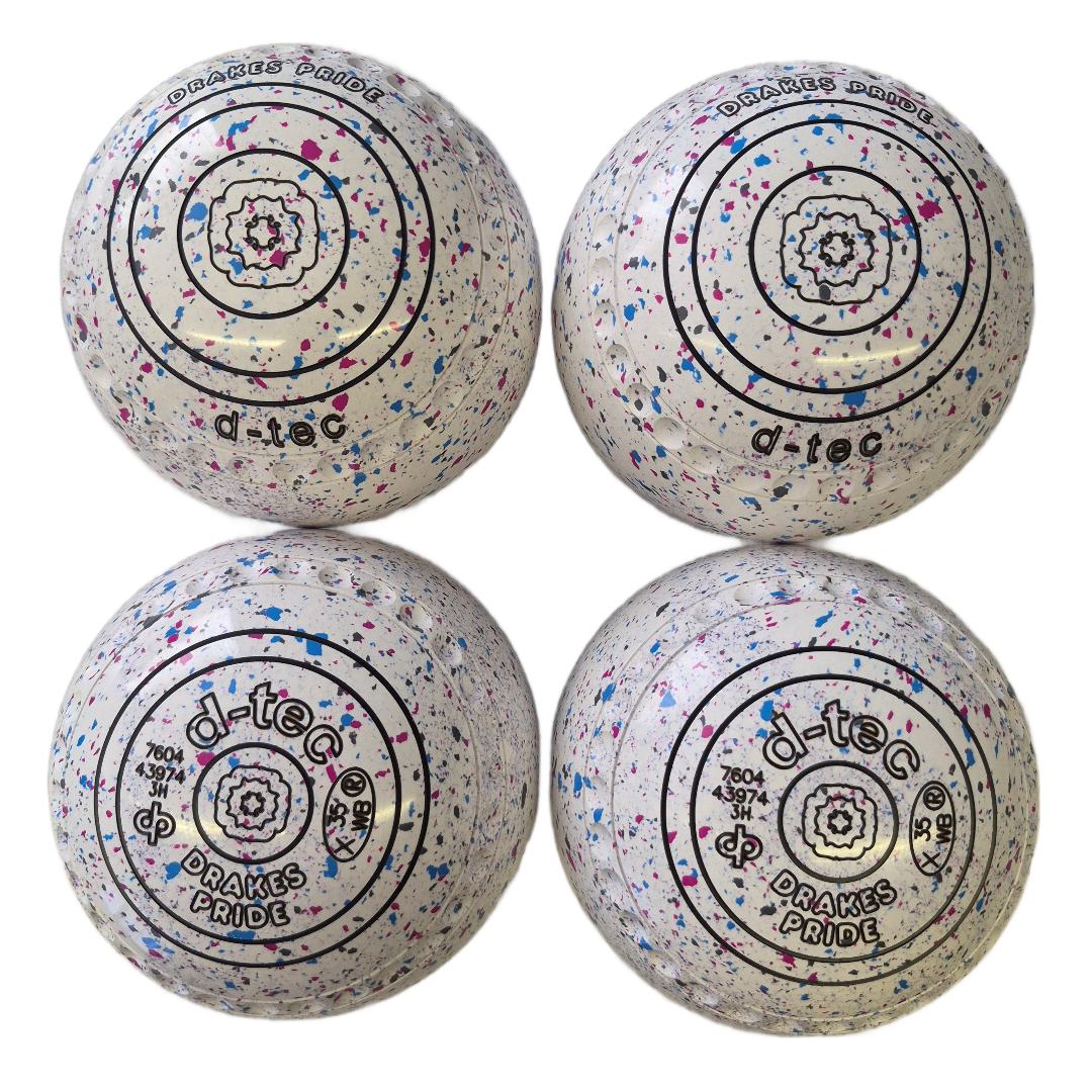 Drakes Pride D-Tec Bowls Size 3H White Harlequin