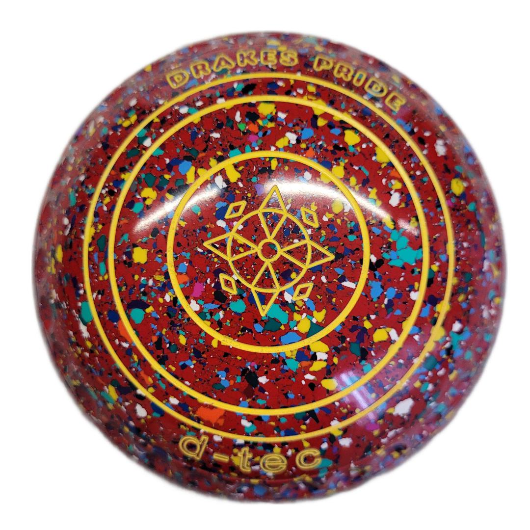 Drakes Pride De - Tec size 2H Red harlequin - Bowlsworld