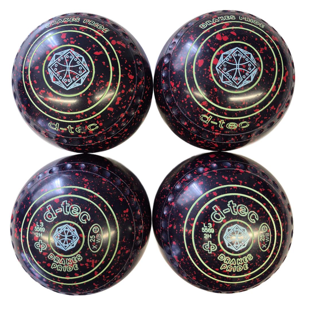 Drakes pride D-tec Bowls Size 2H Dark Blue Red