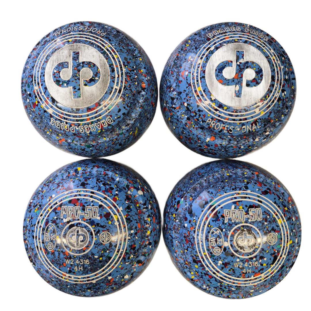 Drakes Pride Professional PRO50 size 4H Sky Blue Harlequin