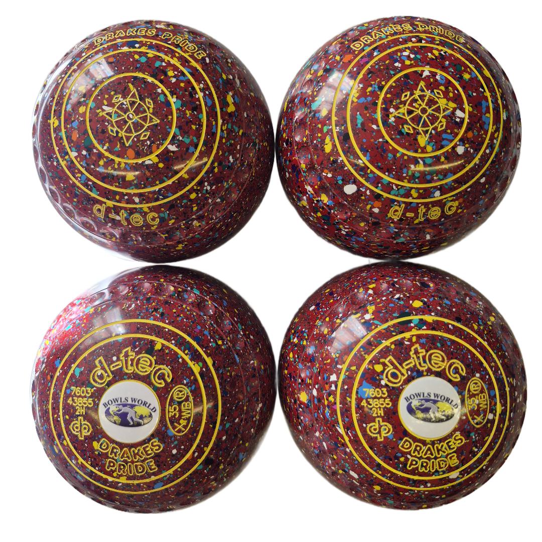 Drakes Pride D-Tec Bowls size 2H Red Harlequin