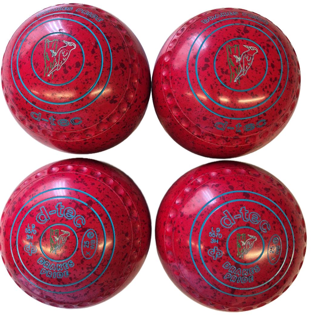 Drakes Pride D-Tec Bowls size 3H Red-Maroon