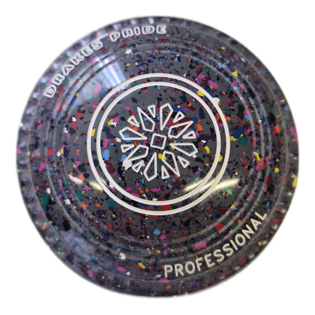 Drakes Pride Professional PRO50 bowls size 0H Grey Harlequin