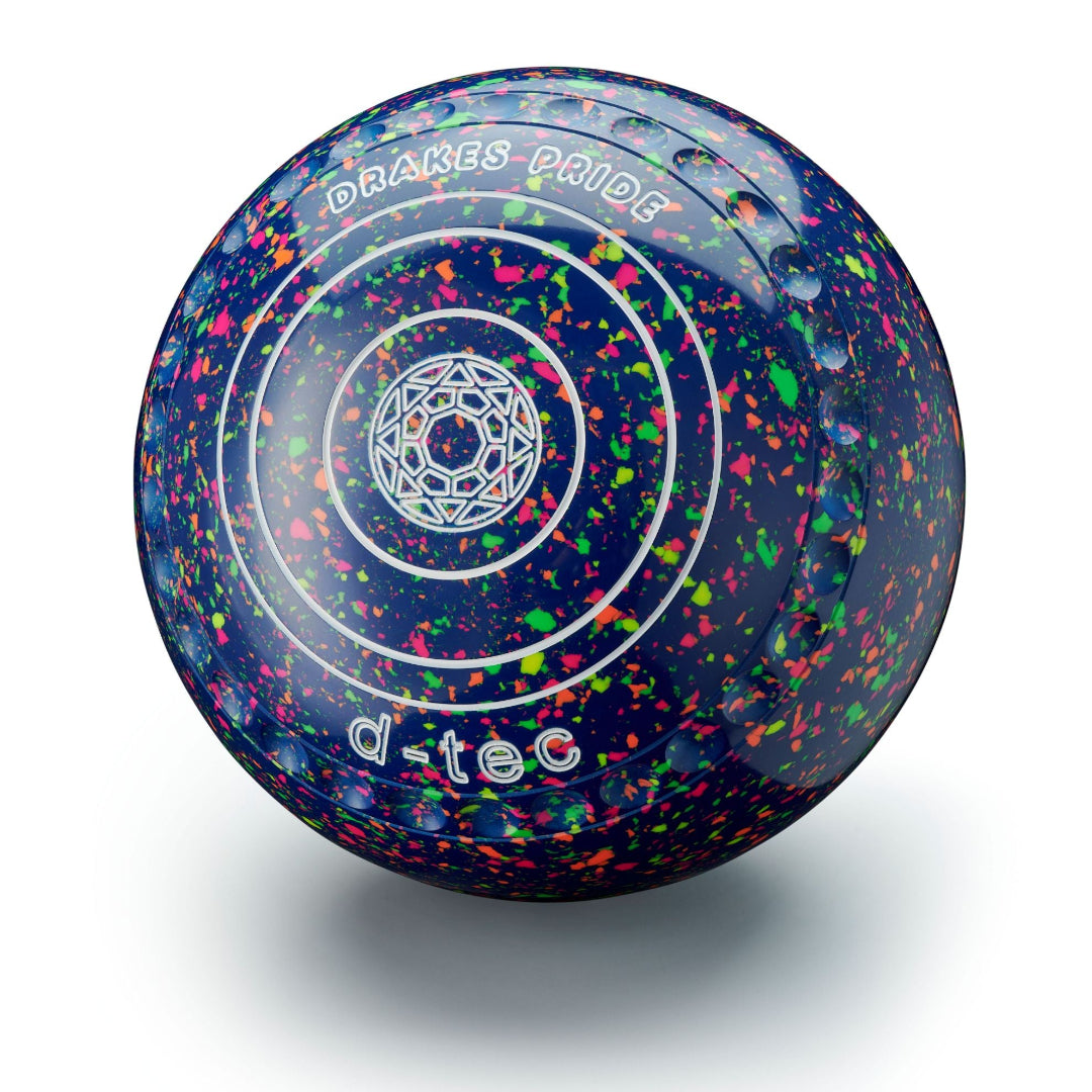 Drakes Pride Mid Blue Fluorescent Harlequin Bowls