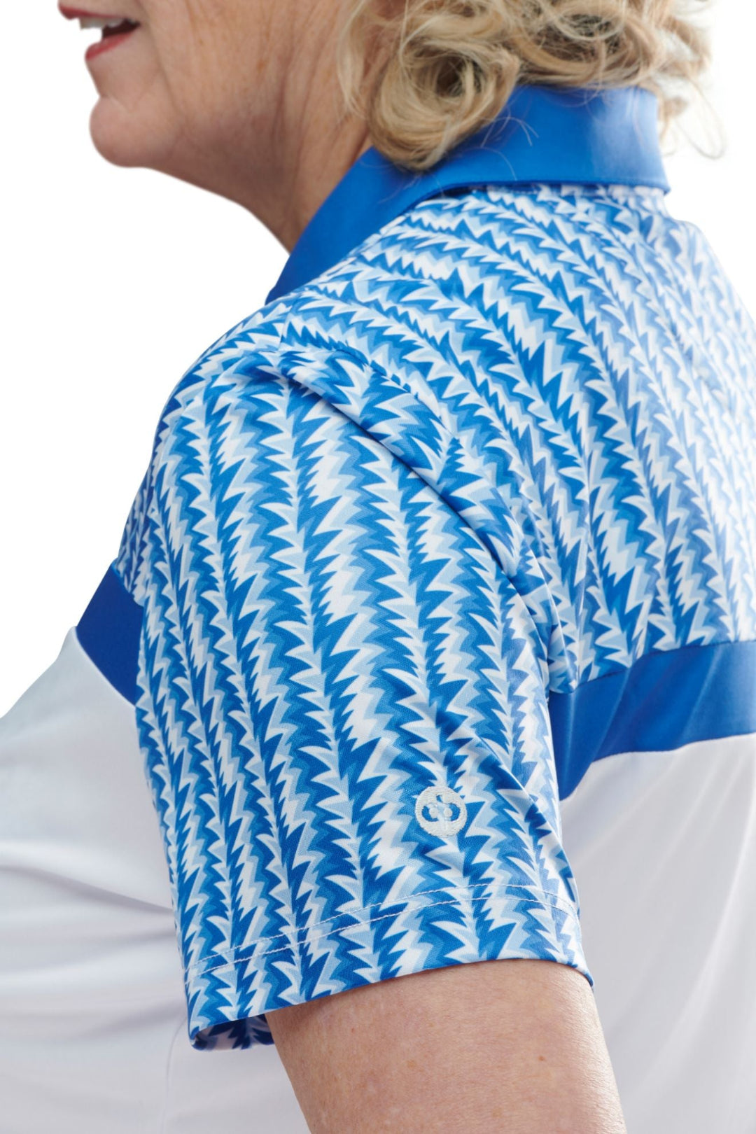 Drakes Pride Eden Wht./Blu. Ladies Blouse B7267
