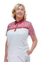 Drakes Pride Eden Wht./Mar. Ladies Blouse B7267