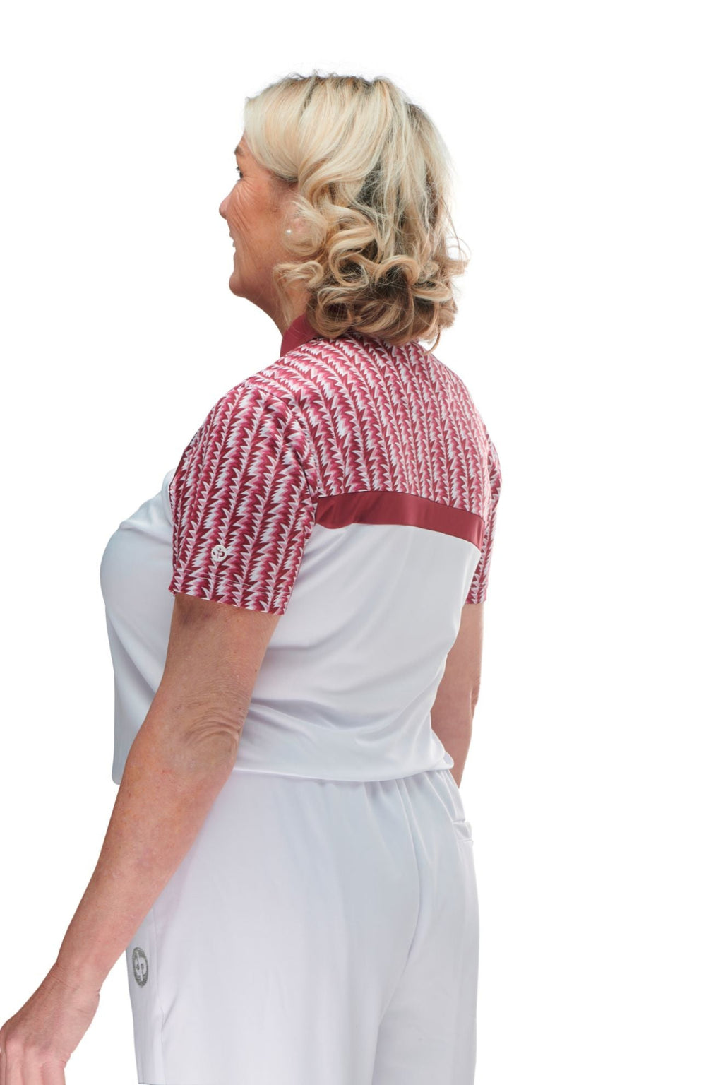 Drakes Pride Eden Wht./Mar. Ladies Blouse B7267