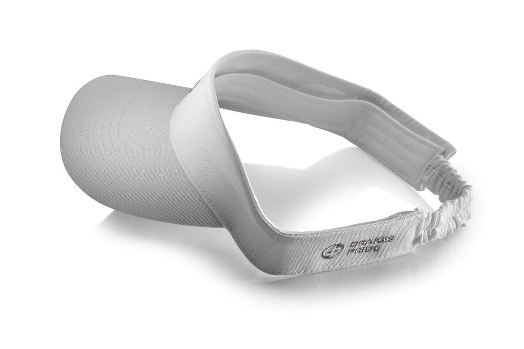 Drakes Pride White Elasticated Visor B7751