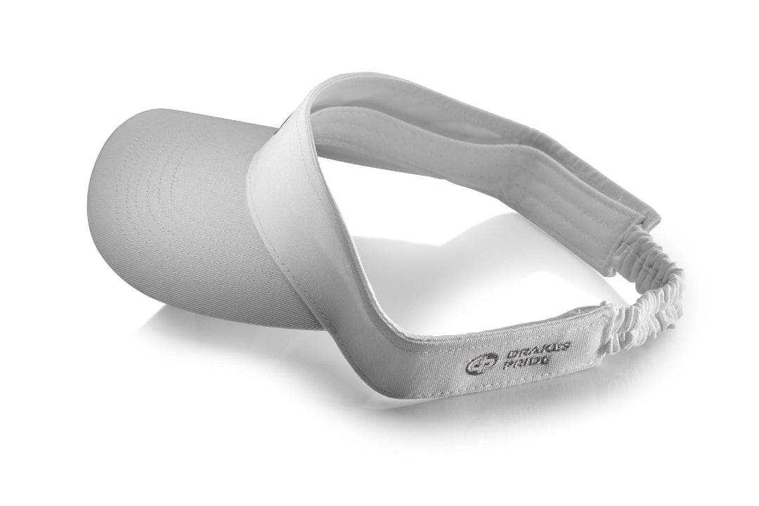 Drakes Pride White Elasticated Visor B7751
