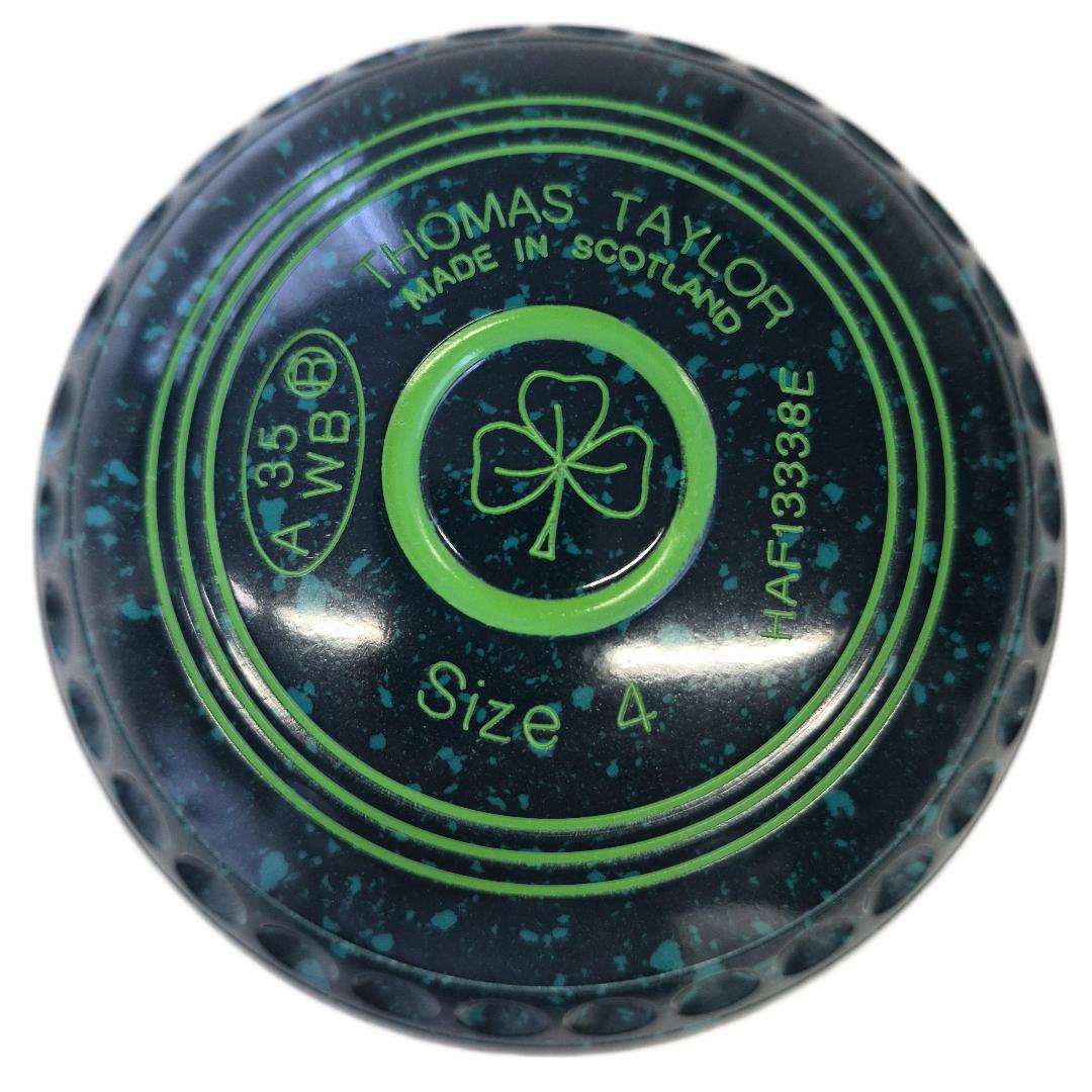 Taylor Ace Bowls size 4H 50/50 Green-White pro-grip