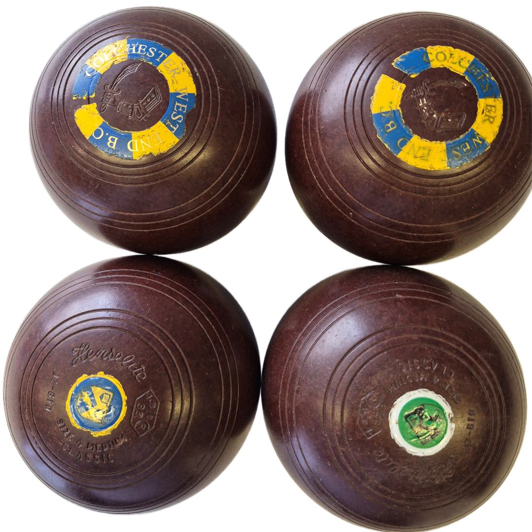Henselite Classic Bowls size 4M Brown