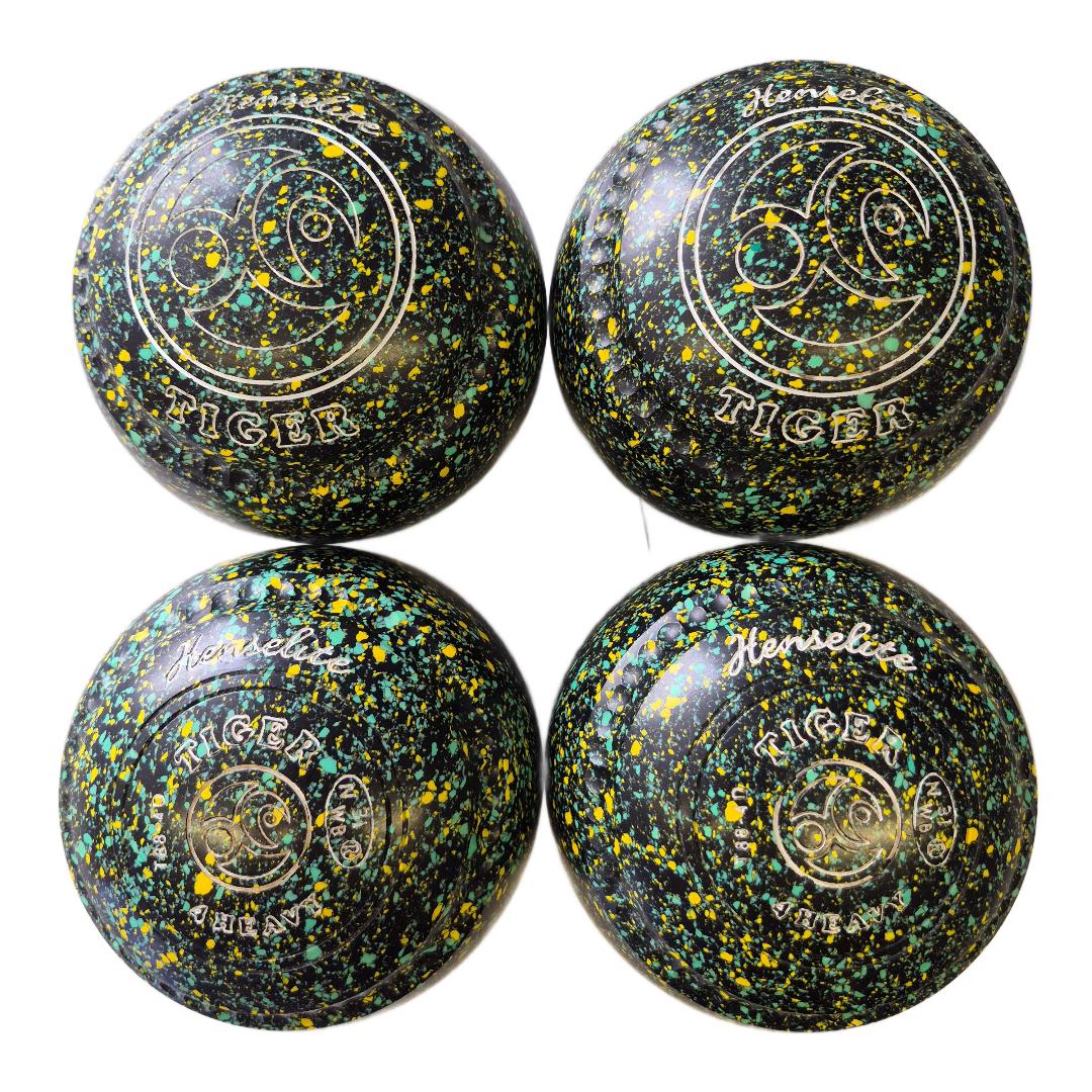 Henselite Tiger Bowls size 4H black-green-yellow