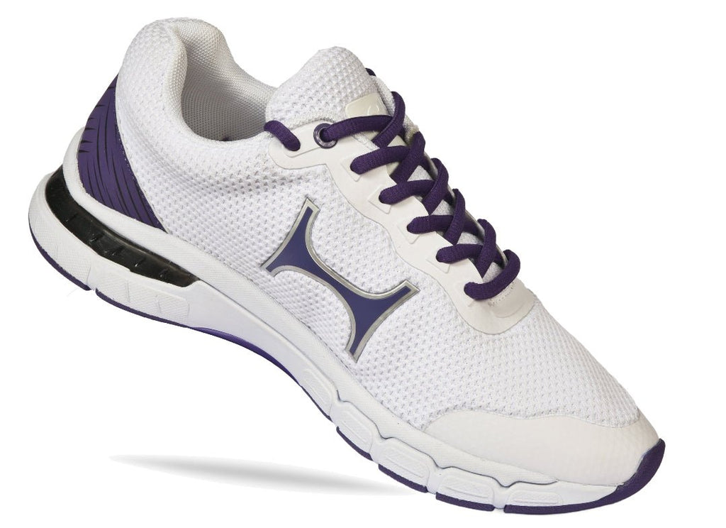 Henselite Impact Womens Bowls Shoe L500 White/Purple A40HI500 - Bowlsworld