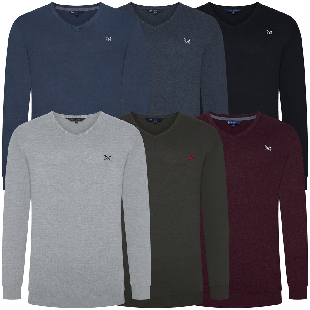 Crew Clothing Company V Neck Jumper