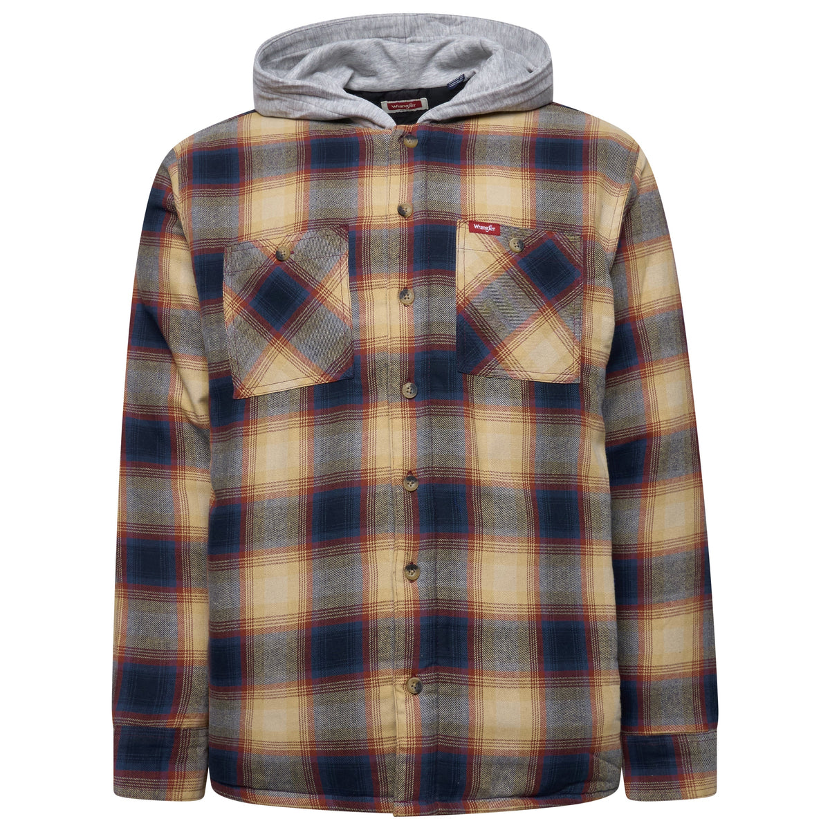 Wrangler Hooded Padded Shirt Jacket