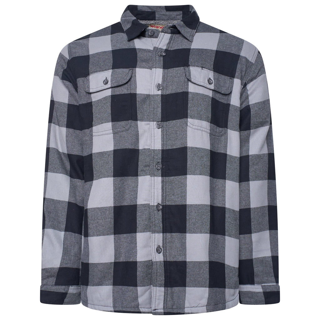 Wrangler Sherpa Lined Plaid Overshirt