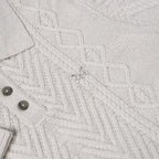 Crew Clothing Company Cable Knit Button Neck Jumper