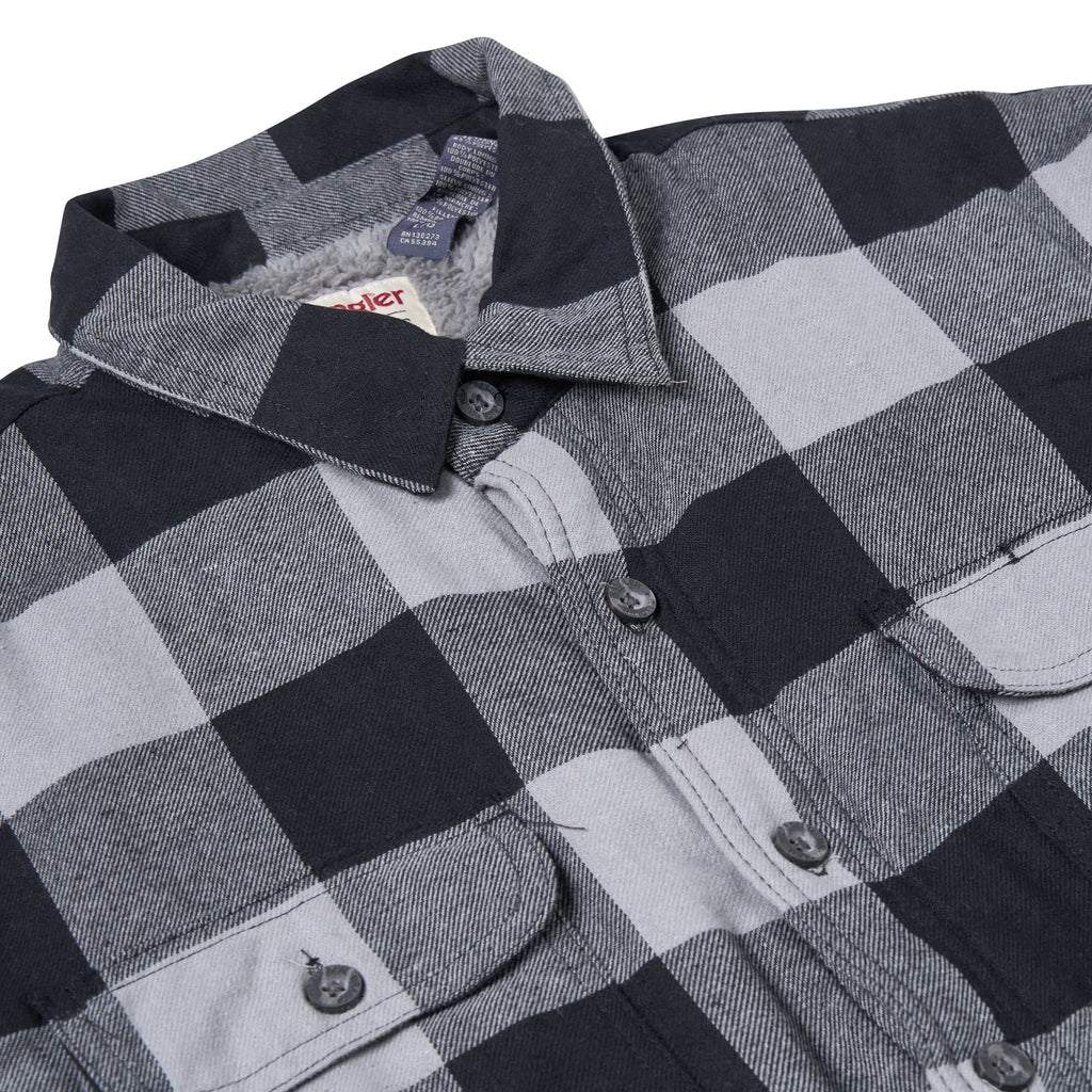 Wrangler Sherpa Lined Plaid Overshirt