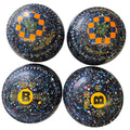 Drakes Pride Professional PRO50 Bowls size 3H Black Harlequin