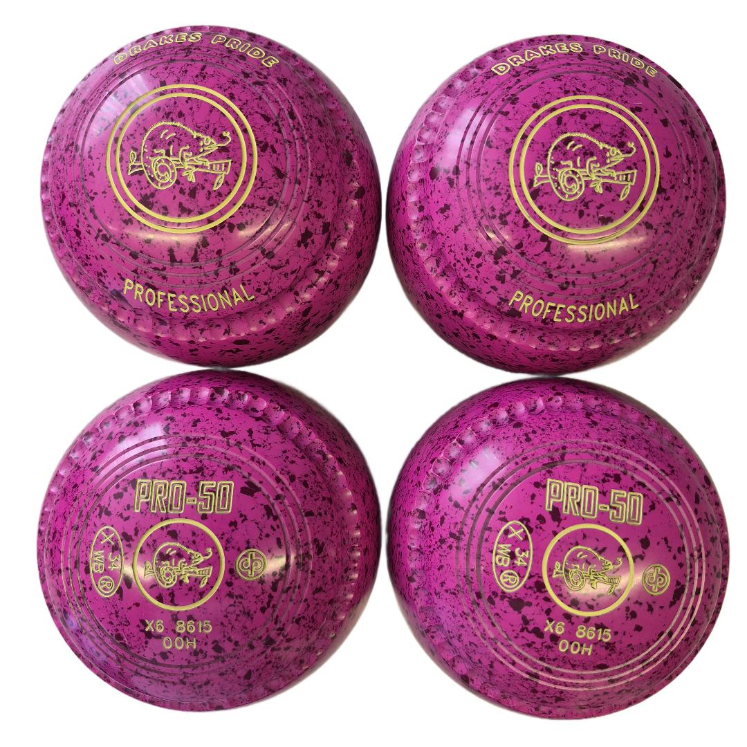 Drakes pride PRO50 Bowls size 00H Pink-Magenta